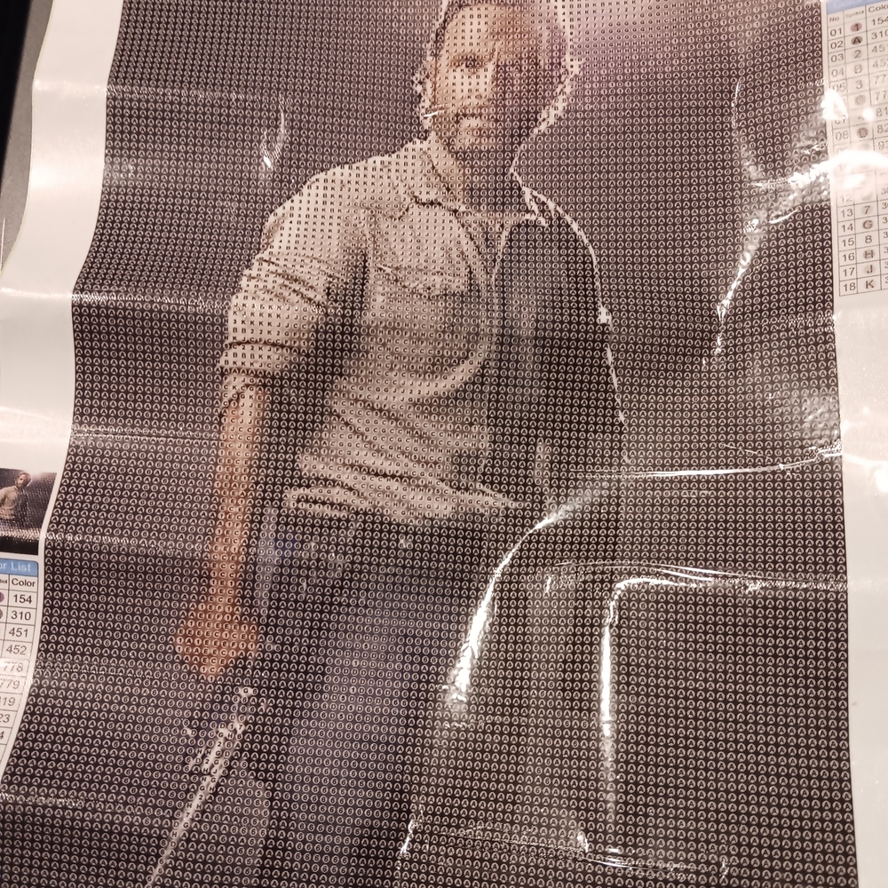 The Walking Dead Diamond Painting Kit with Rick Garimes Design 30x40 - Picture 4 of 6